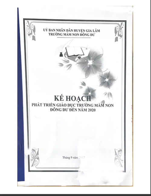 Kế hoạch phát triển  giáo dục trường mầm non đông dư đến năm 2020